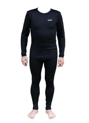 Термобелье мужское tramp warm soft комплект 2xl (футболка+штаны) черный