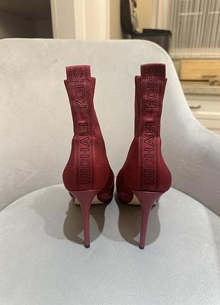 Червоні чоботи на шпильці michael kors, оригінал. розмір 37/38