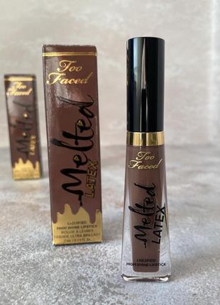Too faced - melted latex high shine lipstick - жидкая лаковая помада, 7 ml