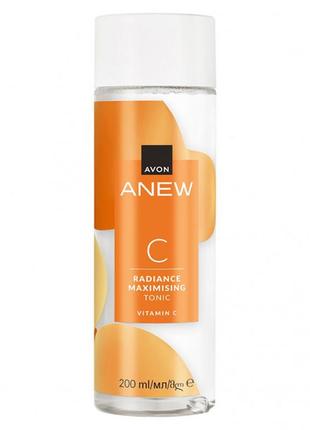 Тоник для лица avon anew «максимальное сияние» с витамином c
