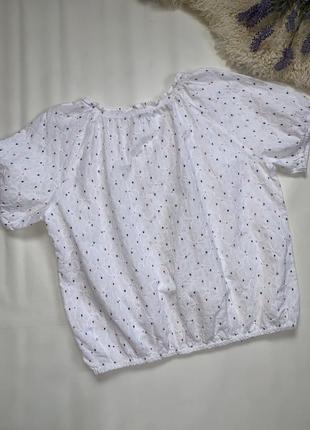Ннгамоверная блуза из прошвы5 фото