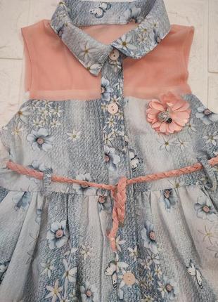Класнюче нарядне плаття для дівчинки 3 - 5 років2 фото
