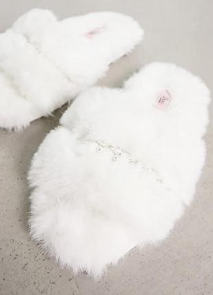 Пухнасті хутрові капці boux avenue р. 38-39