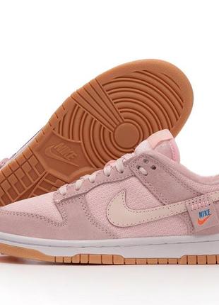 Кросівки dunk teddy bear pink кроссовки1 фото