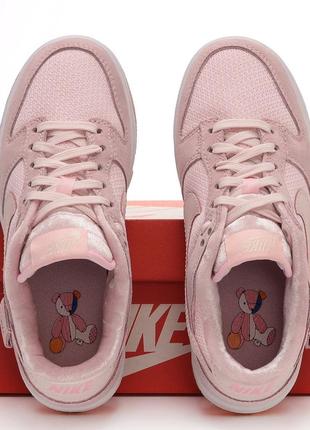 Кроссовки dunk teddy bear pink кроссовки6 фото