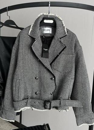 Піджак пальто в стилі ysl