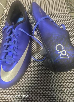 Футбольные бутсы nike mercurial victory v cr7 fg і в подарунок сірі puma