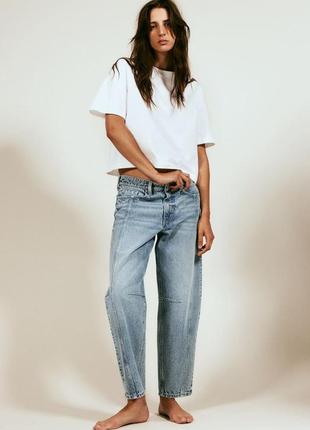 Джисни голубые серо-синие supper barrel h&m hm 1229033002 оригинал ✅ 32 34 36 38 40 42 44 46 48 50