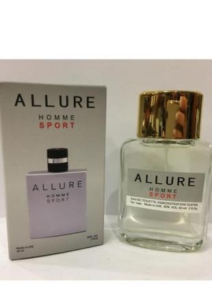 Мини-тестер duty free 60 ml chanel allure homme sport, шанель алюр хом спорт