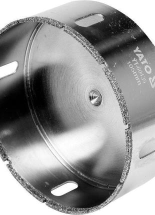 Сверло по гресу и керамике yato 105 мм, при сухом и мокром режимах - yt-60435