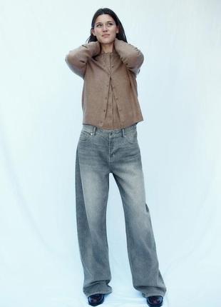 Джинсы синие голубые серые широкие 1236903006 h&m hm оригинал ✅ 32 34 36 38 40 42 44 46 48 50