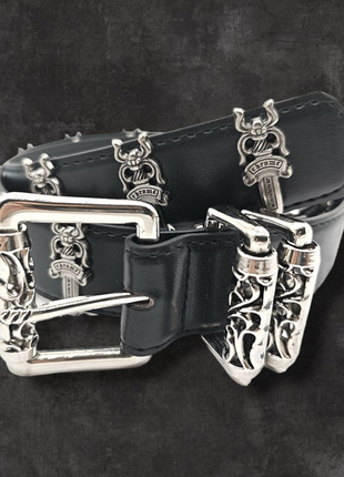 Ремень chrome hearts хрустальное сердце vivivenne westwood, diesel d buckle y2k, dickies, guess stussy carhartt хром хартс2 фото