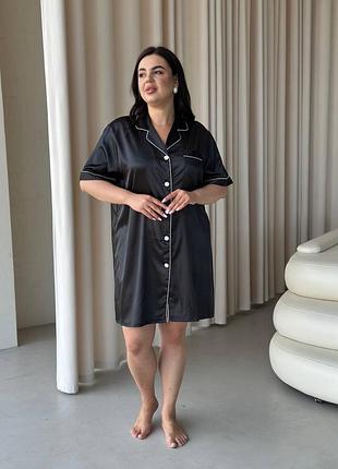 Шовкова сорочка батал