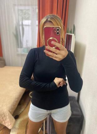 Базовый лонгслив в рубчик лонг 3 цвета