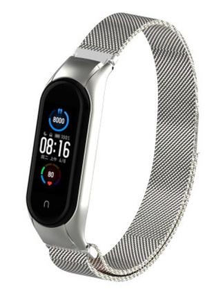 Ремешок для фитнес браслета armorstandart milanese magnetic band 503 для xiaomi mi band 6/5 silver (arm57180)