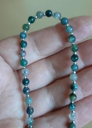 Браслет мохматный агат