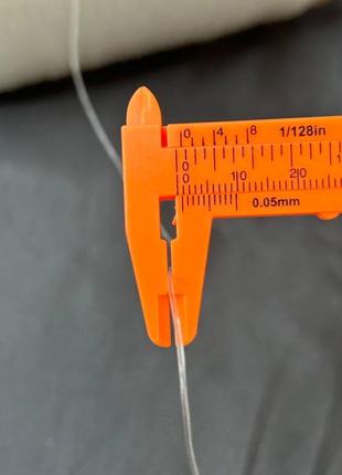 0,8 мм - резинка силиконовая для бижутерии на отрез - прозрачная6 фото
