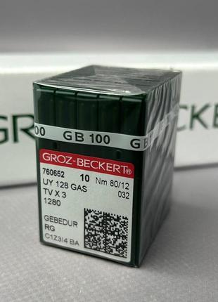 Иглы для плоскошовных машин groz beckert uy 128gas gebedur 80-rg