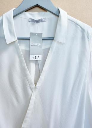 Блуза легка літня з віскози на запах нова розмір 16 george3 фото
