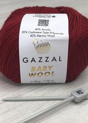 Пряжа gazzal baby wool цвет 816