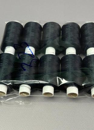 Текстуровані нитки sindtex для оверлока 150d/1 (1000м) темно-синій2 фото