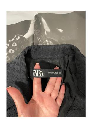 Двубортный пиджак zara в гусиную лапку7 фото