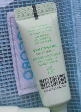 Tocobo cica calming travel kit успокаивающий набор миниатюр с экстрактом центеллы