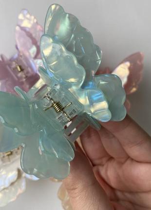 Новинка заколка зажим краб метелик бабочка