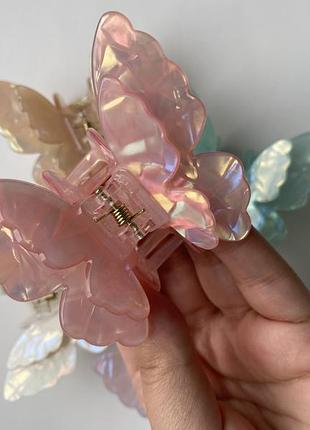 Новинка заколка зажим краб метелик бабочка