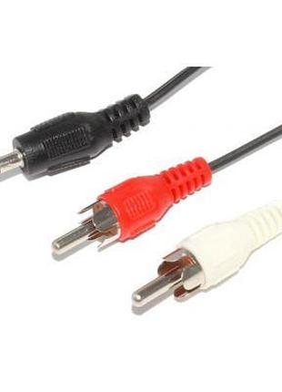 Кабель мультимедийный jack 3.5mm папа/2rca папа atcom (10707)  гарантія!