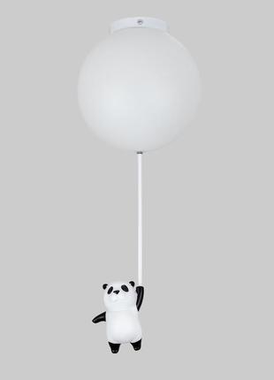 Белая потолочная люстра «пандочка» (52-9829c-1(200) wh+wh)