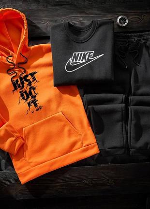 Мужской спортивный костюм на флис nike