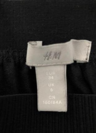 Красивая черная плиссированная юбка / юбка плиссе от h&m, размер  xs-s4 фото