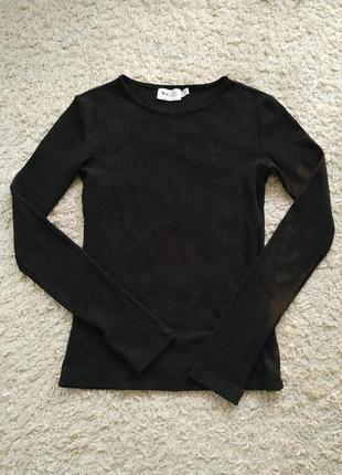 Лонгслив в рубчик