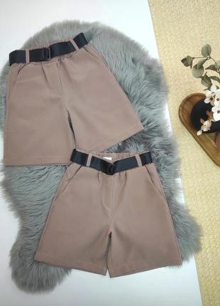 Стильные бермуды 
тканина костюмка