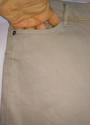 Базовые качественные стрейч джинсы цвета беж #258#4 фото