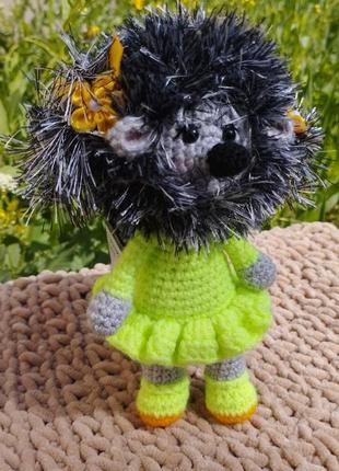 М'яка іграшка їжачок дівчинка4 фото