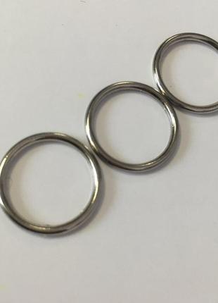10 шт. - серебряный 1,5 см регулятор (металл) для бретелей бюстгальтера (кольцо)2 фото