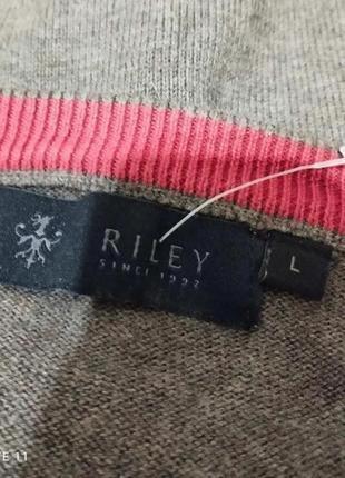 Традиционного британского стиля хлопковый пуловер в ромбы бренда riley4 фото