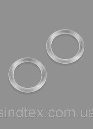 10 шт. - прозрачный 1 см регулятор (пластик) для бретелей бюстгальтера (кольцо) (бф-0004)2 фото