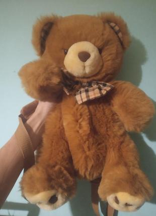 Вінтажний брендовий рюкзак-ведмедик сім'ї макбраун із 90-х