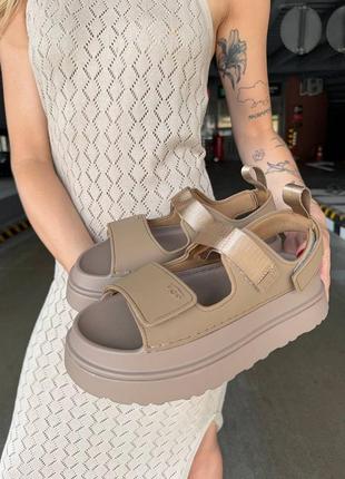 Ugg iii sandals brown, жіночі босоніжки, сандалі, женские сандали, босоножки