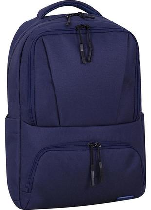 Рюкзак для ноутбука, діловий stark синього кольору чоловічий, жіночий міський рюкзак на 22 літри1 фото