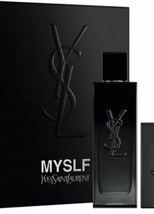 Подарунковий набір yves saint laurent myslf ( парфумована вода eau de parfum 100 ml. and мило nettoyant solide 100 g.)