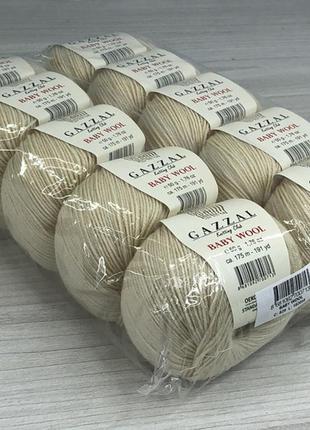 Пряжа gazzal – baby wool колір 8294 фото
