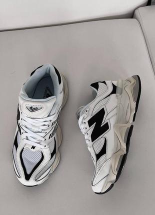 Кроссовки new balance 9060 white black8 фото