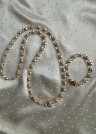 Винтажное ожерелье и браслет, american vintage