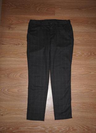 Мужские классические шерстяные брюки в клетку massimo dutti