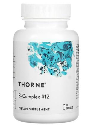 Комплекс вітамінів групи в, b-complex # 12, thorne, 60 капсул