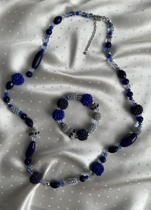 Винтажный набор, ожерелье и браслет, american vintage